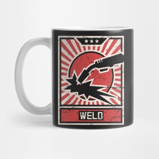 WELD | Vintage Welding Propaganda Poster Mug